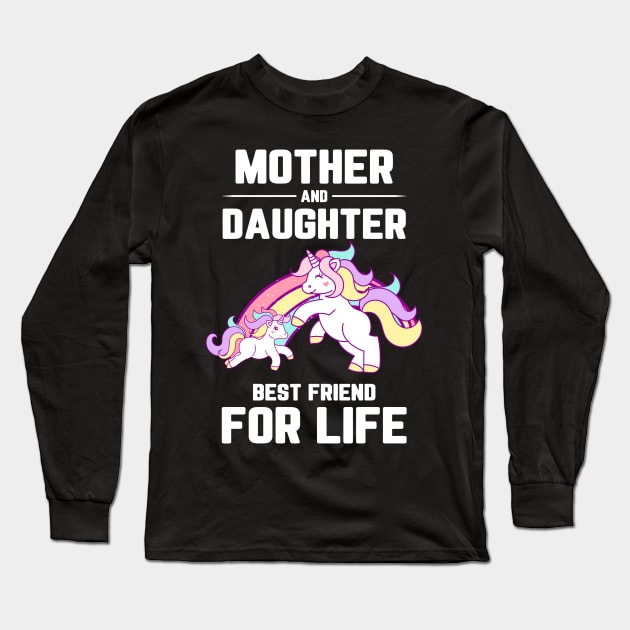 Mother and Daughter Best Friend for Life Long Sleeve T-Shirt by Hannah's Bear Tees